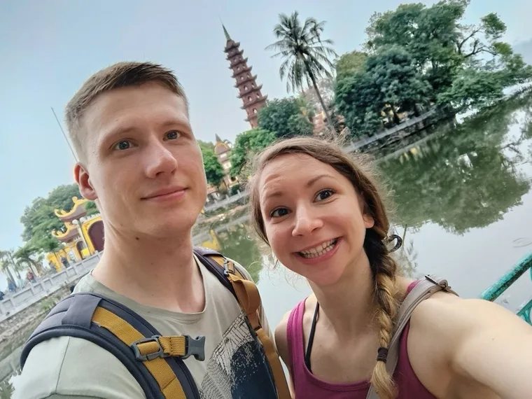 Sophie und Tobi in Vietnam